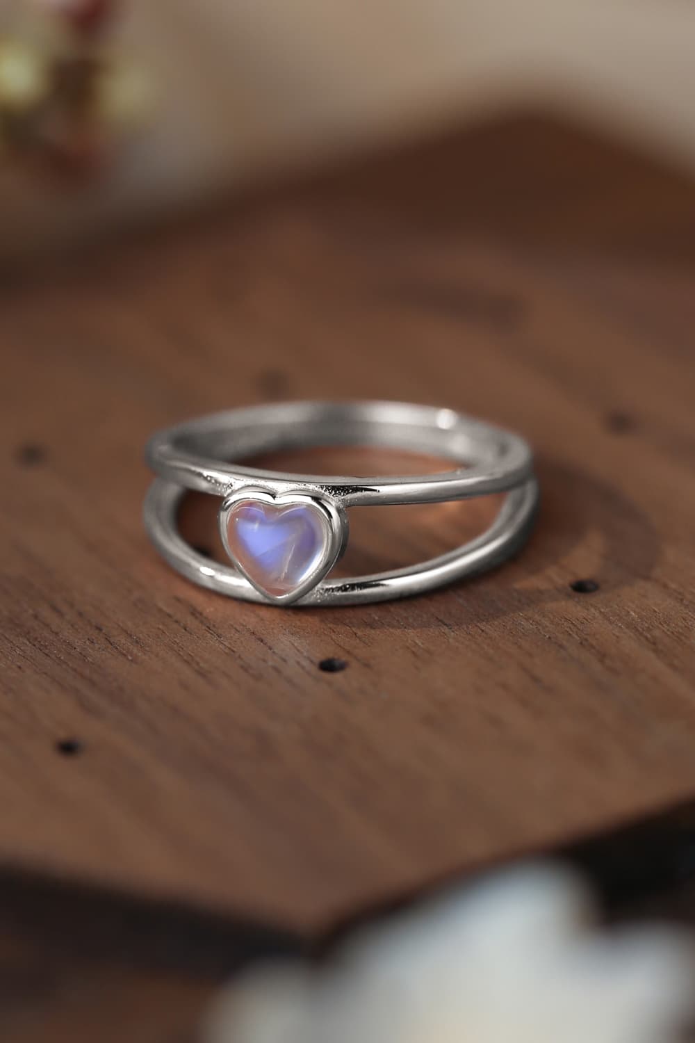 Heart's Essence Moonstone Sterling Ring - ZISK Shop  