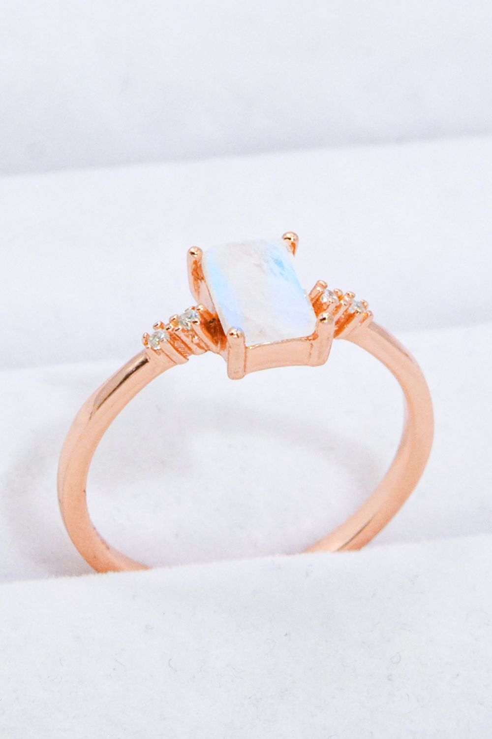 Geometric Moonstone Elegance Band - ZISK Shop  