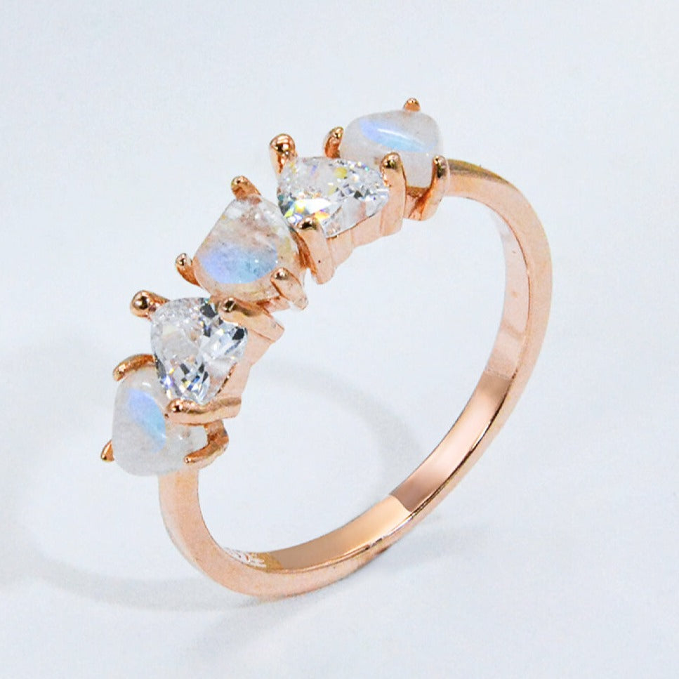 Heartfelt Moonstone & Zircon Band - ZISK Shop  