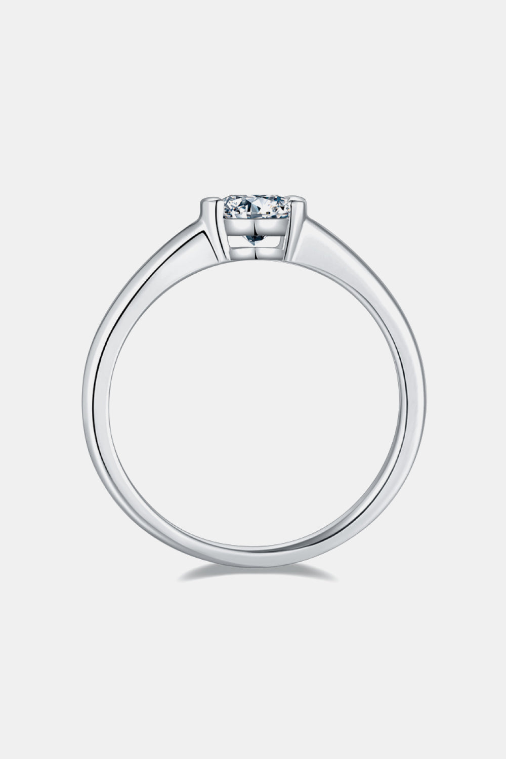 Sterling Solitary Moissanite Band - ZISK Shop  