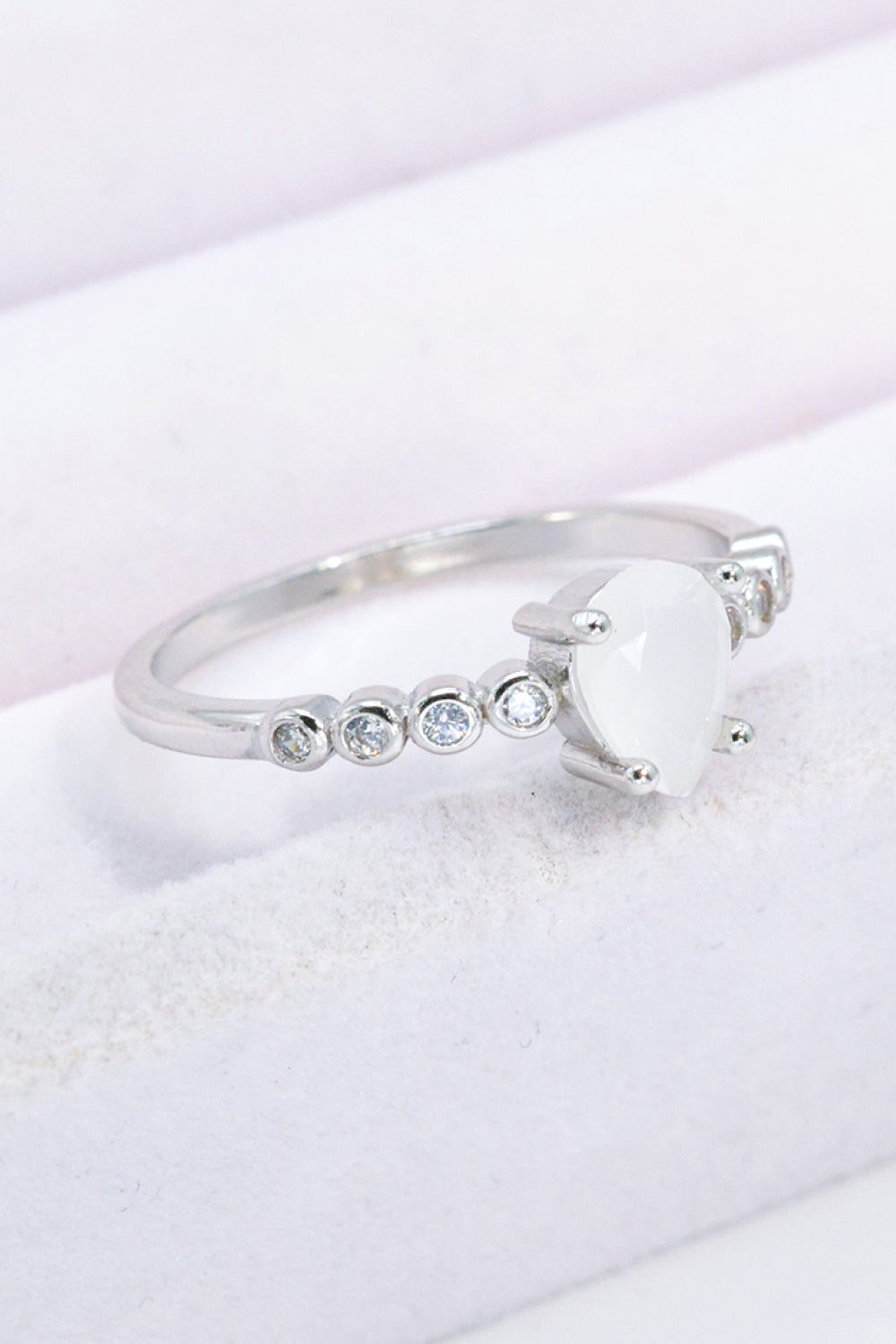 Moonstone's Raindrop Elegance Ring - ZISK Shop  