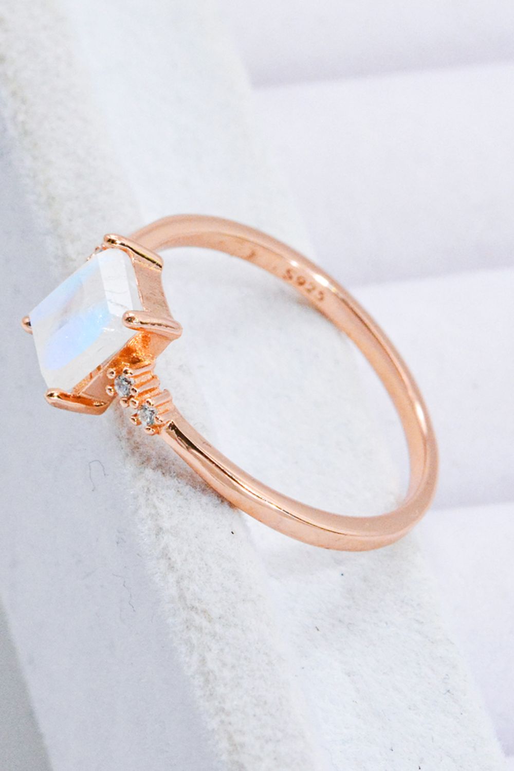 Geometric Moonstone Elegance Band - ZISK Shop  